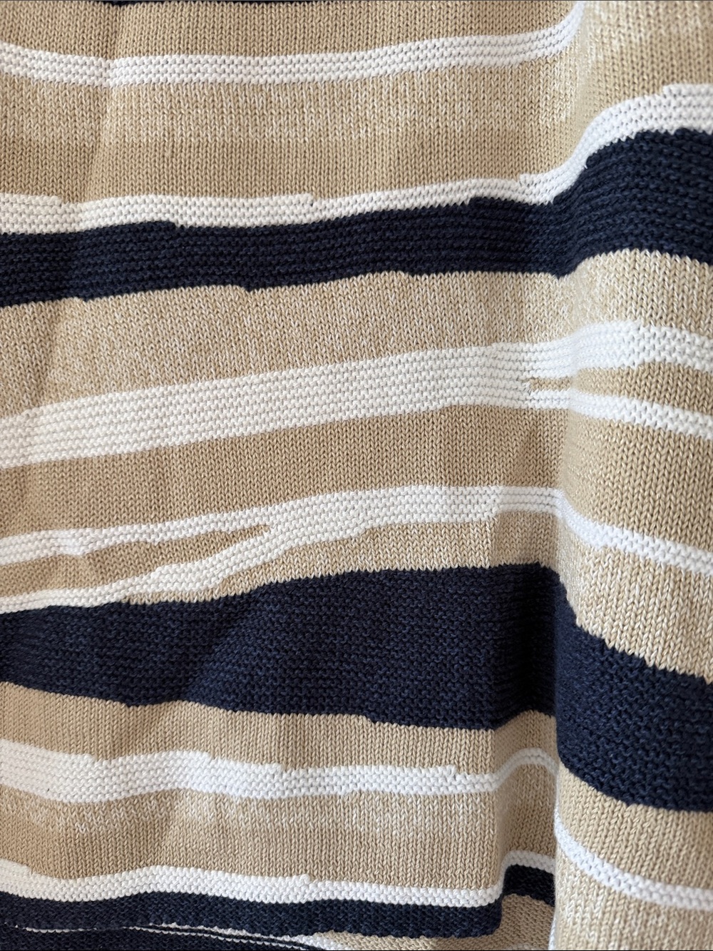 NIC+ZOE Navy, Beige & White Striped Knit Tank - Picture 6 of 6